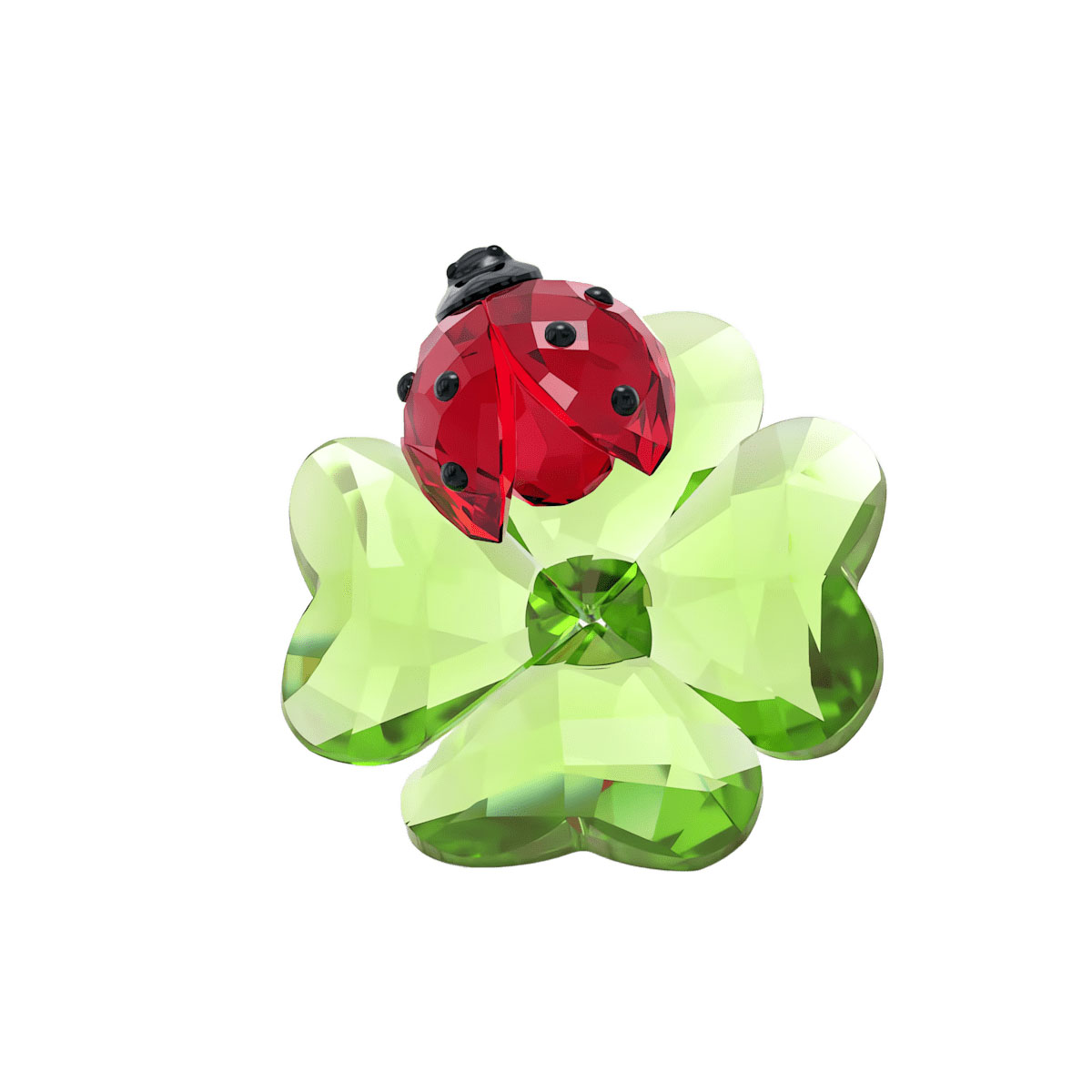 Swarovski Idyllia Ladybug and Four Leaf Clover